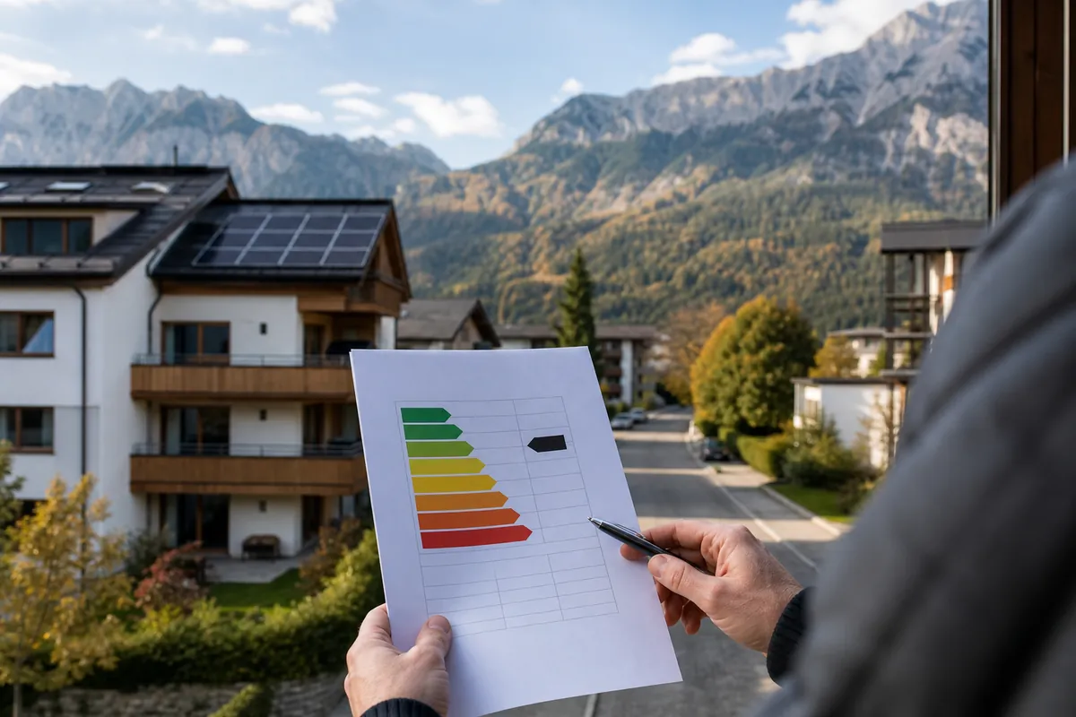 Energetikai tanúsítvány (Energieausweis) bérlésnél és vásárlásnál Ausztriában